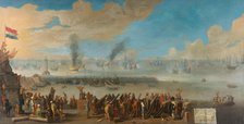 The Battle near Livorno (14 March 1653), after 1653-1660. Creator: Anon.