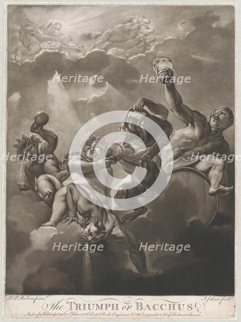 The Triumph of Bacchus, 1776. Creator: Isaak Jehner.