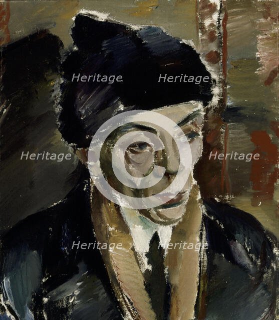 Man in Fur Cap, 1920. Creator: Ilmari Aalto.