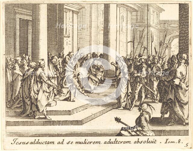 Christ and the Woman Taken in Adultery, 1635. Creator: Jacques Callot.