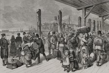 Emigration of European Mormon to the United States, New York, 1878.  Creator: Unknown.