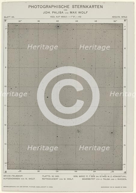 Photographische Sternkarten (March 17, 1906), 2268. Creators: Max Wolf, Johann Palisa.