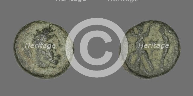 Coin Depicting the Hero Herakles, 2nd-1st century BCE. Creator: Unknown.