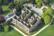 The roofless ruin of Sutton Scarsdale Hall, Derbyshire, 2025. Creator: Robyn Andrews.