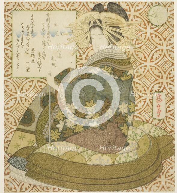 Jurojin, from the series "A Parody of the Seven Gods of Good Fortune (Mitate shichifukujin)", c.1828 Creator: Gakutei.