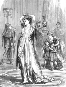 Scene from "Medea in Corinth," at the Lyceum Theatre, 1872. Creator: Unknown.