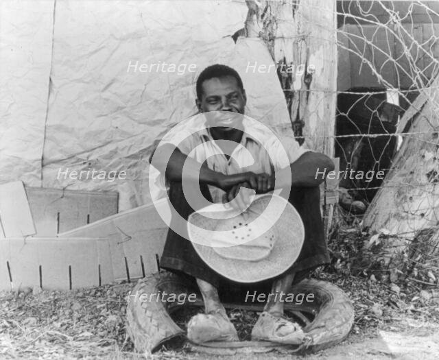 Negro field worker, Holtville, Imperial Valley, California, 1935. Creator: Dorothea Lange.