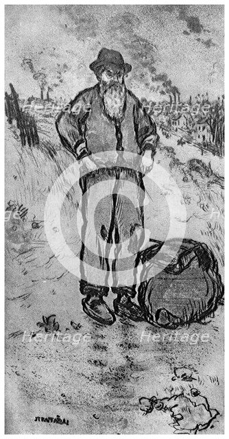 'Le Chemineau', c1870-1920 (1924). Artist: Jean Francois Raffaelli