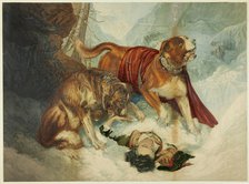 The Dogs of St. Bernard, n.d. Creator: George Baxter.