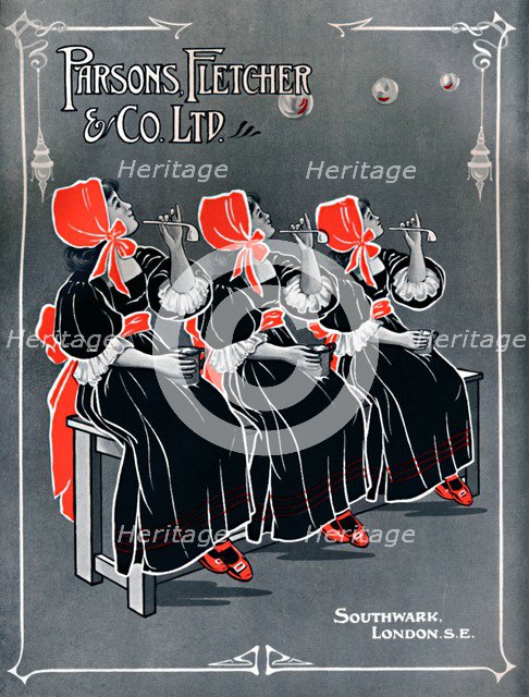 'Our Three Little Maids - Parsons, Fletcher & Co. Ltd advert', 1910. Artist: Unknown.
