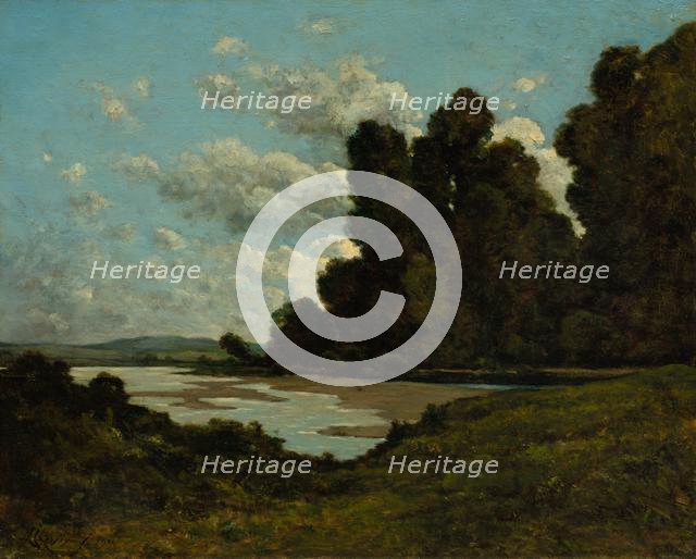 The River Loire at Nevers, 1901. Creator: Henri Joseph Harpignies (French, 1819-1916).