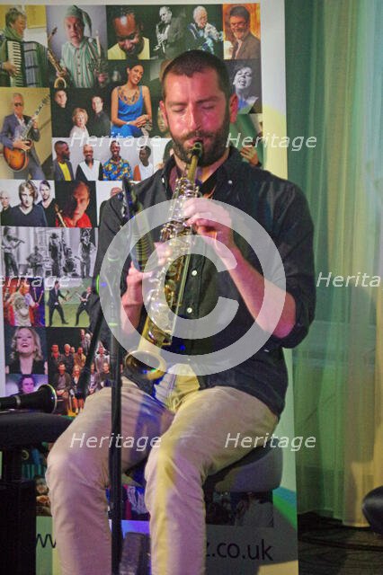 Bastien Weeger, NoSax NoClar, Watermill Jazz Club, Dorking, Surrey, May 2024. Creator: Brian O'Connor.