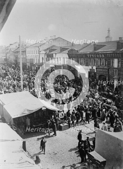 Jewish Market, Moscow, 1911. Creator: Bain News Service.