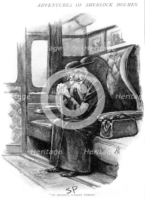 Scene from The Adventure of the Final Problem by Arthur Conan Doyle, 1893. Artist: Sidney E Paget