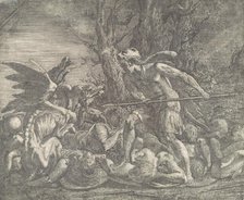 Cadmus killing the Dragon, ca. 1540-45. Creator: Leon Davent.