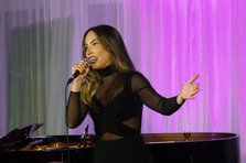 Georgia Cecile, Georgia Cecile Quartet, Watermill Jazz Club, Dorking, Surrey, 7 October 2025. Creator: Brian O'Connor.