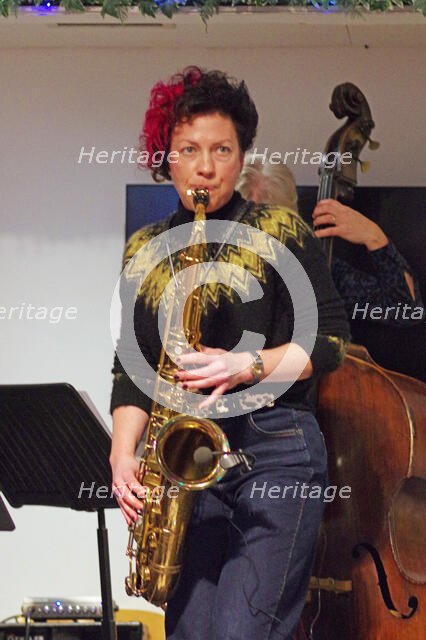 Hannah Horton, Hannah Horton Quartet, East Grinstead Jazz Club, West Suusex, Jan 2025. Creator: Brian O'Connor.