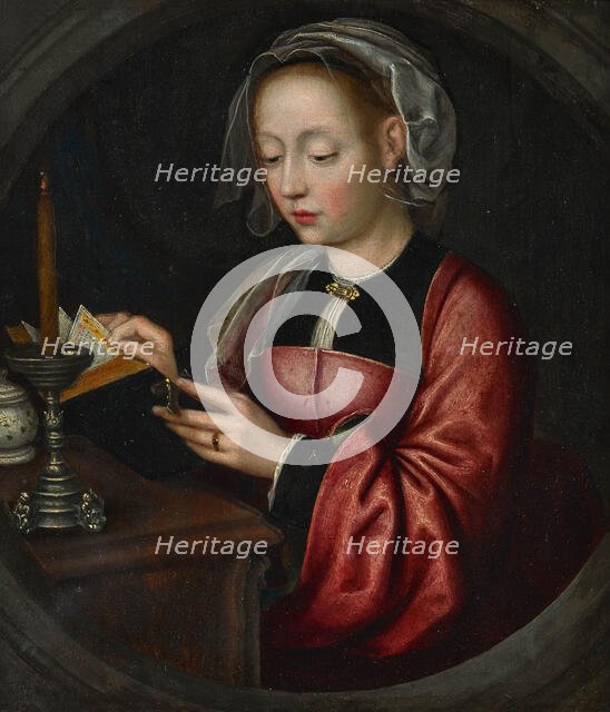 Mary Magdalene Reading, c. 1520. Creator: Master of Bruges (active ca 1520).