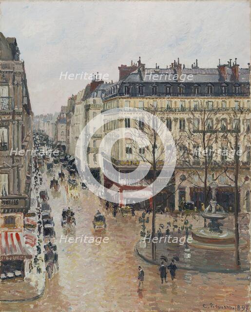 Rue Saint-Honoré in the Afternoon. Effect of Rain, 1897. Creator: Camille Pissarro.