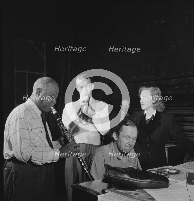Portrait of Sidney Bechet, 1938. Creator: William Paul Gottlieb.