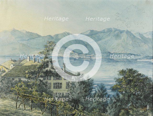 Cadenabbia, Lake Como, 1837. Artist: Mendelssohn Bartholdy, Felix (1809-1847)