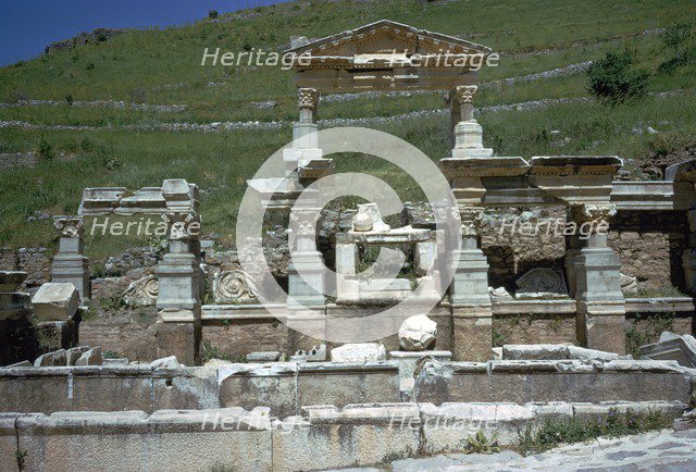 Fountain of Trajan in Ephesus, 2nd century. Artist: Unknown