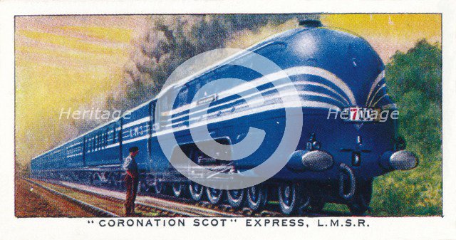 Coronation Scot Express, L.M.S.R., 1938. Artist: Unknown.