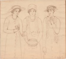 Three Women, 1908. Creator: Abraham Walkowitz.