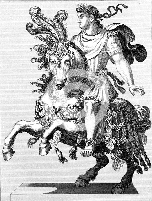 Nero, 1st century Roman emperor, 1850. Artist: Unknown