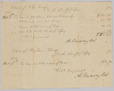 Record of taxable property, including enslaved persons, owned by Rouzee estates, October 1, 1828. Creator: Unknown.