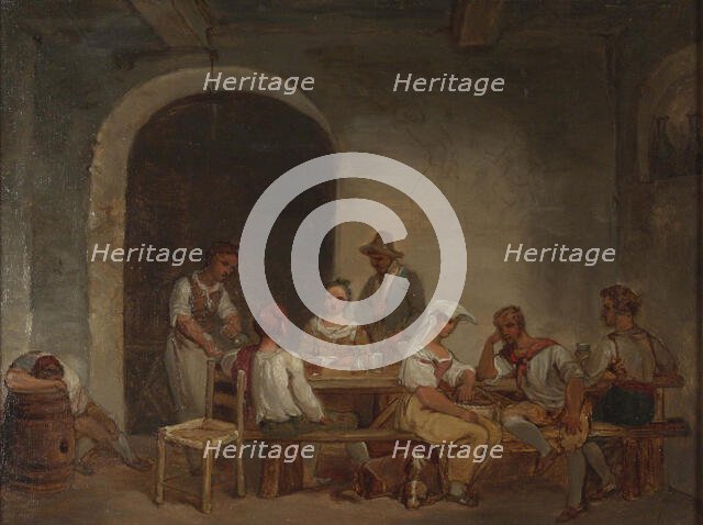 Roman tavern, copy after Alexander Lauréus, 1824-1904. Creator: Unknown.