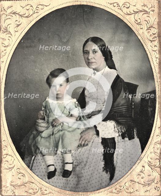 Mother and Child, c. 1860. Creator: Unidentified Photographer.