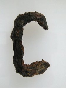 Belt Buckle Loop Fragment, Frankish, 4th-7th century. Creator: Unknown.
