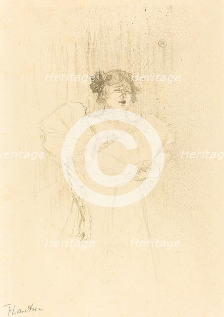 Luce Myres Full Face (Luce Myrès, de face), 1895. Creator: Henri de Toulouse-Lautrec.