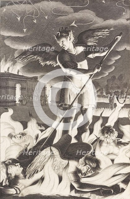 Illustration for John Milton's "Paradise Lost", 1688. Creator: Burghers, Michael (c. 1647-1727).