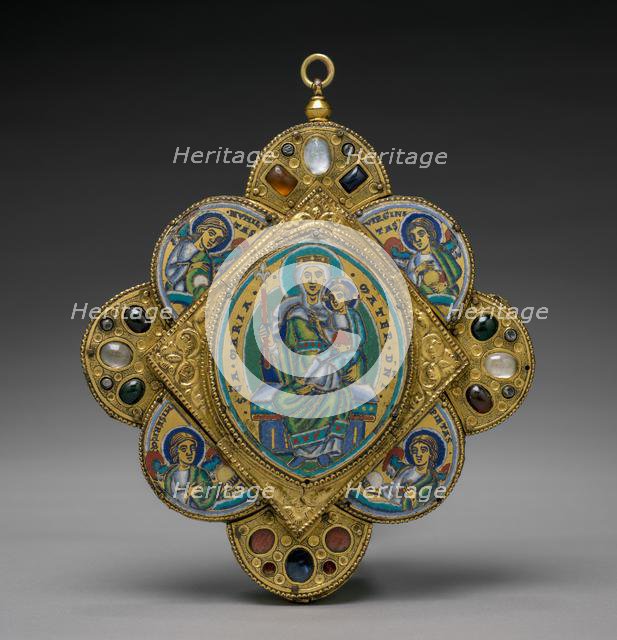 Pendant with the Virgin and Child, c. 1160-1170. Creator: Godefroid de Huy (Netherlandish), circle of.