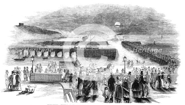 Folkestone: Arrival of the Indian Mail - Express Omnibus proceeding to receive it, 1844. Creator: Unknown.