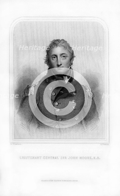 Sir John Moore, British soldier and general, (1870).Artist: S Freeman