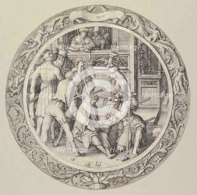 Christ Crowned with Thorns, from the Circular Passion, 1509. Creator: Lucas van Leyden.