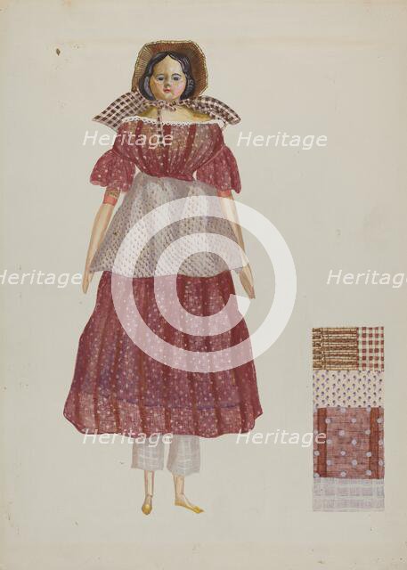 Pioneer Doll, c. 1937. Creator: Verna Tallman.