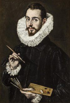Portrait of Jorge Manuel Theotokopoulos (1578-1631), c.1600-1605. Creator: El Greco, Dominico (1541-1614).