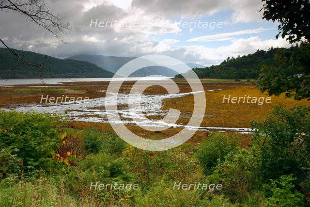 Loch Sunart from Strontian, Highland, Scotland.
