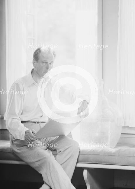 Francis Newton, portrait photograph, 1933 Sept. Creator: Arnold Genthe.