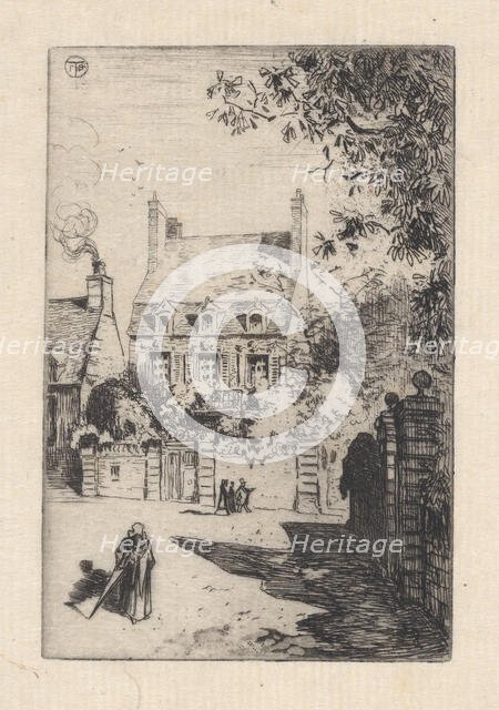 In the Provinces - The House of Orléans (Valognes), 1860-98. Creator: Felix Hilaire Buhot.