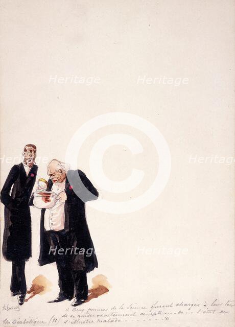 The Panama Canal: to determine whether he was fit to be extradited, two eminent physicians..., 1897. Creator: HS Robert.