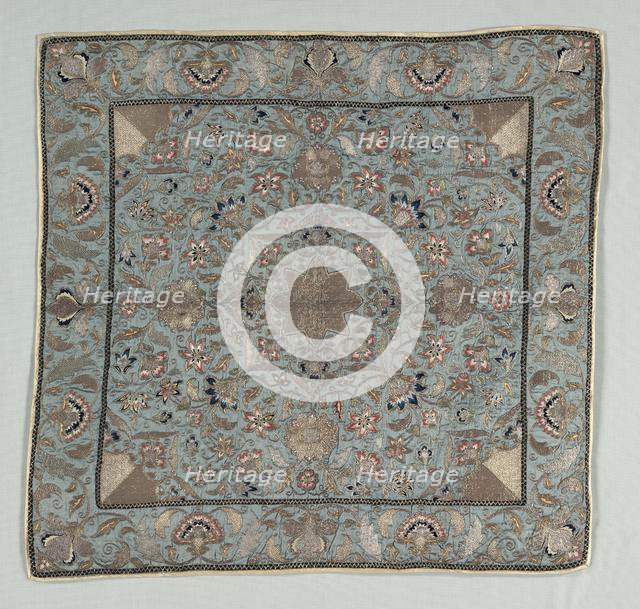 Embroidered Panel, 1700s - 1800s. Creator: Unknown.