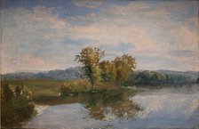 A View of Lake Vejl near Silkeborg, Jutland, 1843. Creator: Dankvart Dreyer.