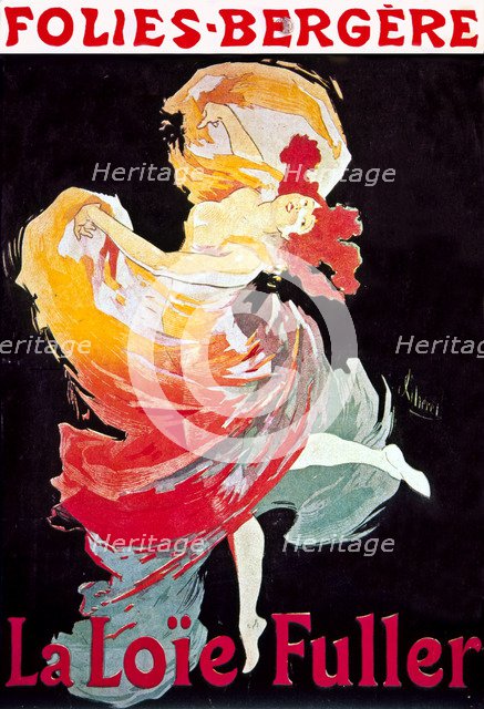 Poster for the show 'La Loie Fuller' of the Folies Bergere, 1895, by Georges Neunier.