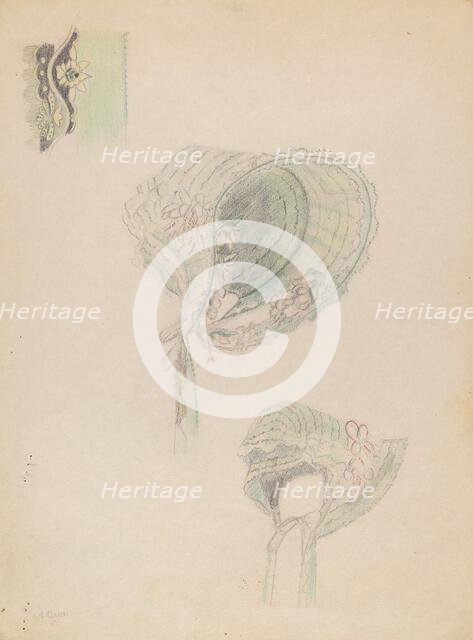 Poke Bonnet, c. 1936. Creator: Nancy Crimi.
