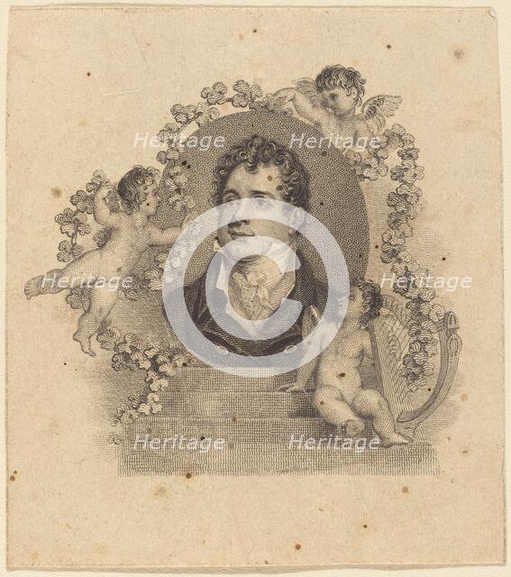 Portrait of a Young Gentleman Surrounded by Cupids; Lord Byron?, 19th century. Creator: Unknown.